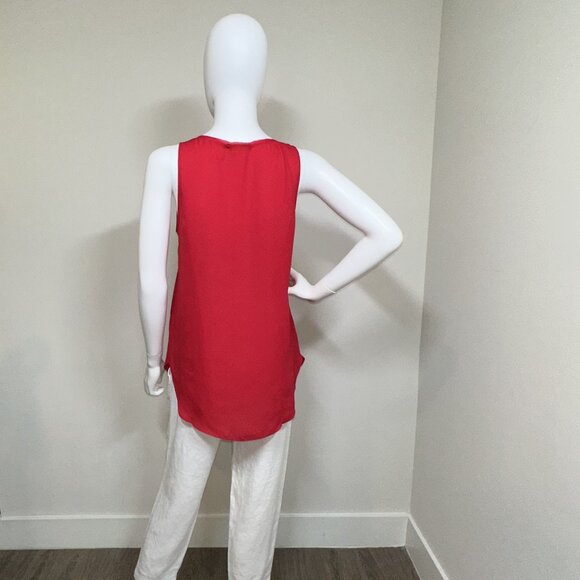 KRISA: NWT, Tunic Tank Top, Size - M, Color - Bright Red/Milan, MSRP - $99 - Picture 3 of 7